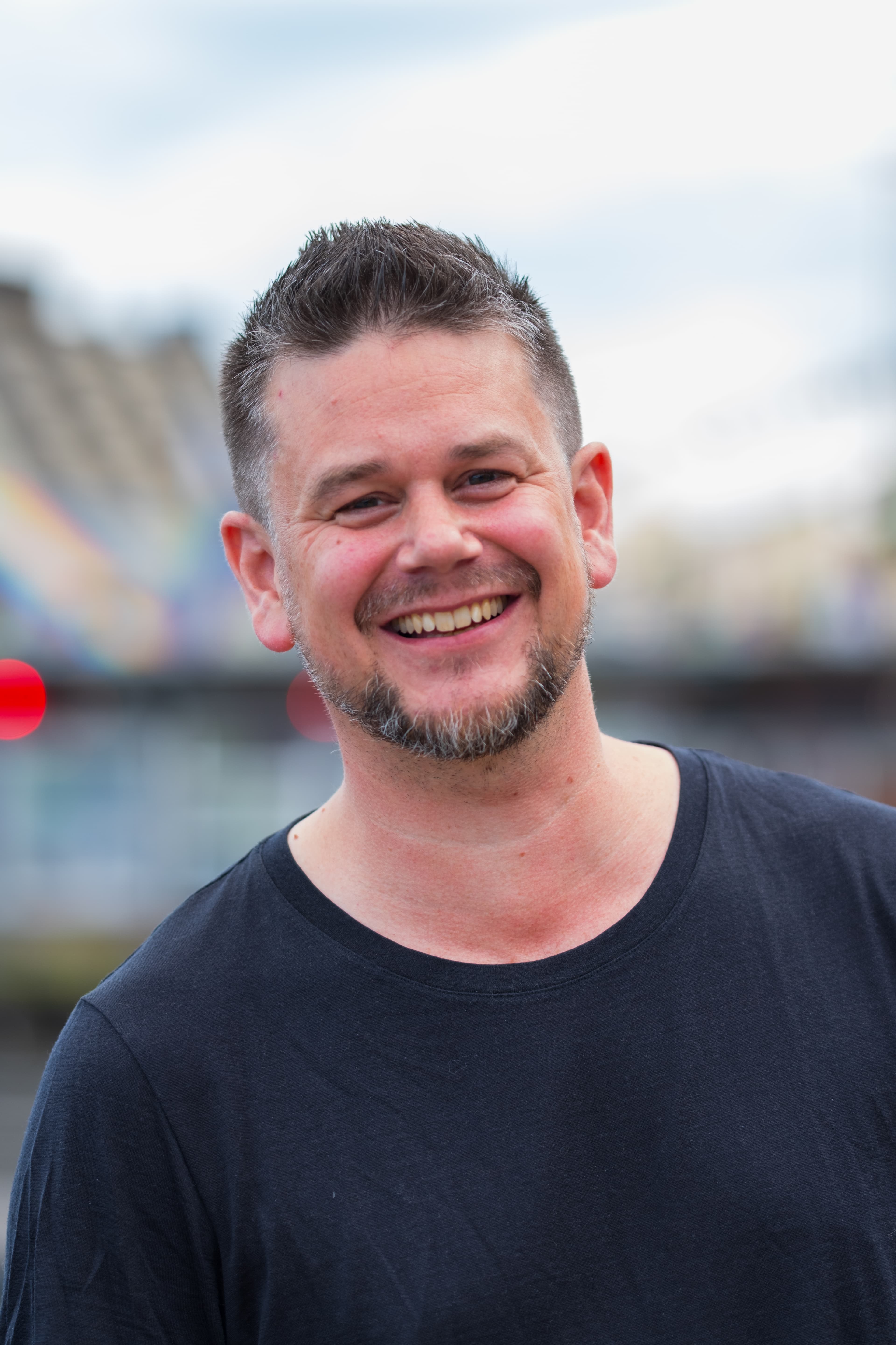Snorre Bue smiling outdoors